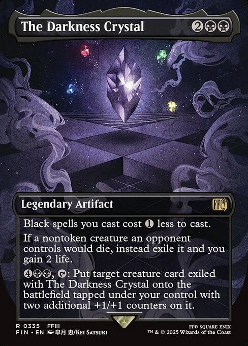 mtg final fantasy prerelease pack contents The Darkness Crystal (335) - BORDERLESS - FULL ART