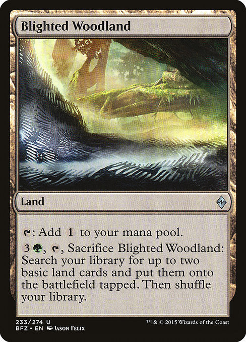 Blighted Woodland (233) - Battle for Zendikar - Game On