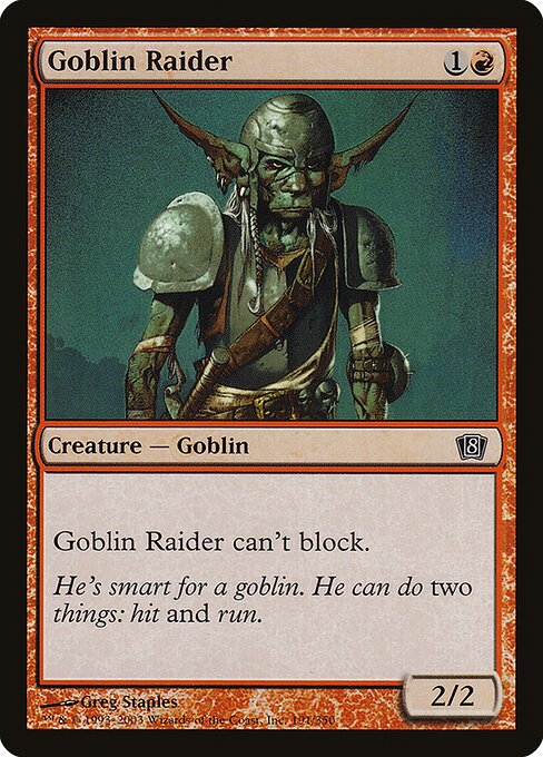 Goblin Raider (191★) - Eighth Edition - Game On