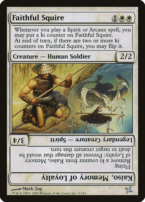 Faithful Squire // Kaiso, Memory of Loyalty (3) - Betrayers of Kamigawa - Game On