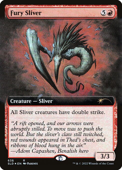 Fury Sliver (638) - EXTENDED ART (Foil) - Secret Lair Drop - Game On