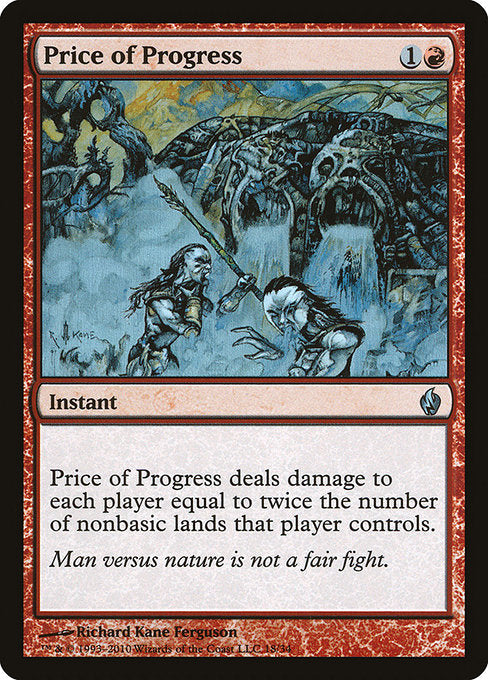 Price of Progress (18) (Foil) - Premium Deck Series: Fire and Lightning - Game On
