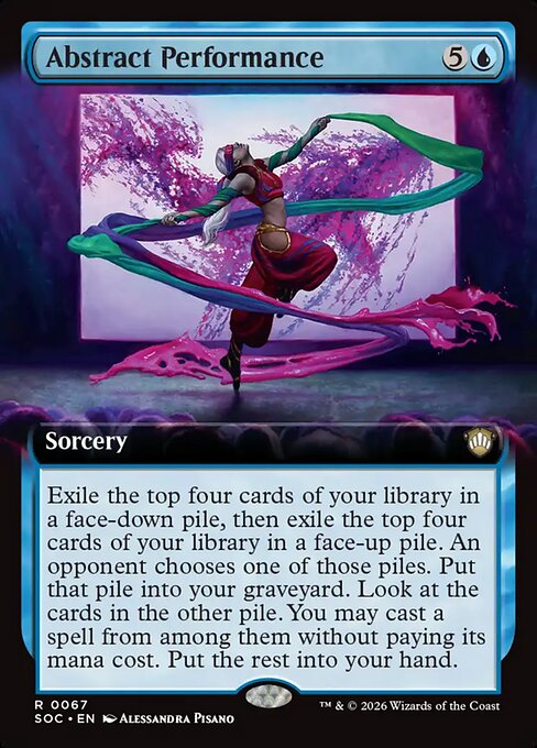 Abstract Performance (67) - EXTENDED ART - Secrets of Strixhaven Commander - Game On