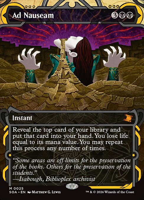 Ad Nauseam (25) - BORDERLESS - Secrets of Strixhaven Mystical Archive - Game On