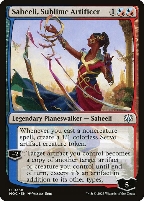 Saheeli, Sublime Artificer (338) - March of the Machine Commander - Game On