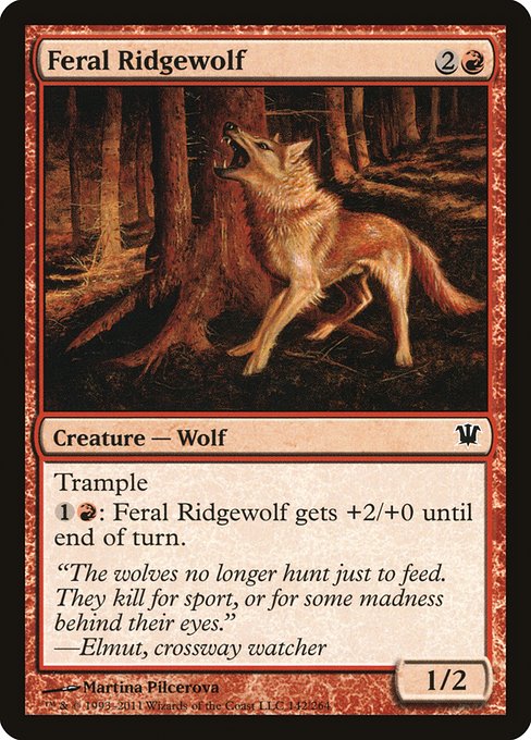 Feral Ridgewolf (142) (Foil) - Innistrad - Game On