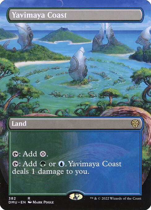Yavimaya Coast (382) - BORDERLESS - FULL ART - Dominaria United - Game On