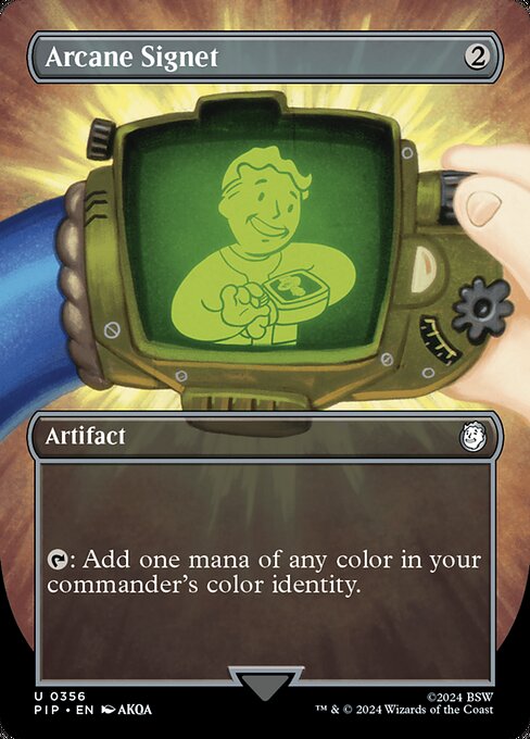 Arcane Signet (356) - BORDERLESS - FULL ART - Fallout - Game On