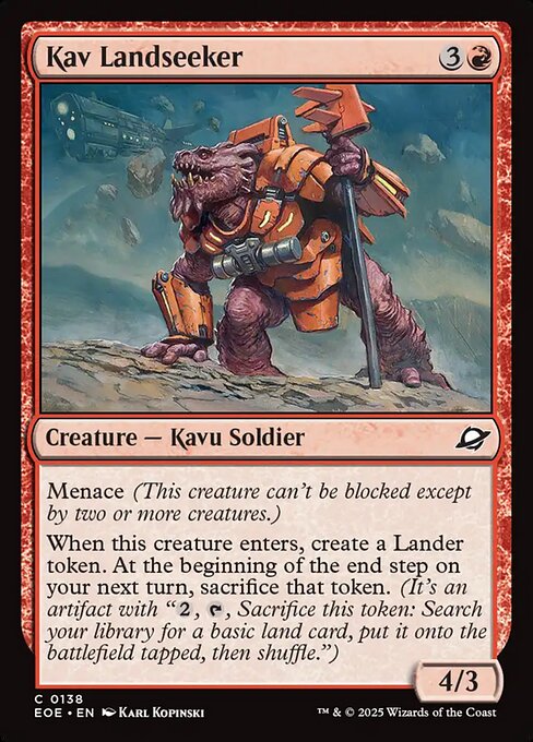 Kav Landseeker (138) (Foil) - Edge of Eternities - Game On