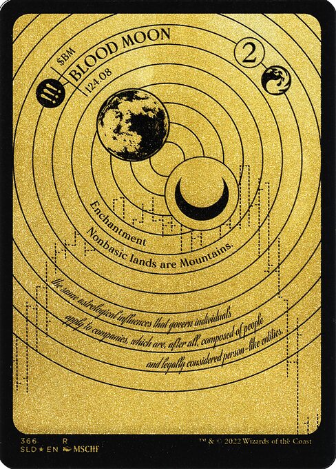 Blood Moon (366) - FULL ART (Etched) - Secret Lair Drop - Game On