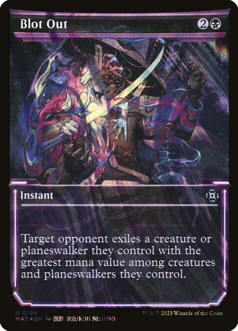 Blot Out (196) - SHOWCASE (Foil) - March of the Machine: The Aftermath - Game On