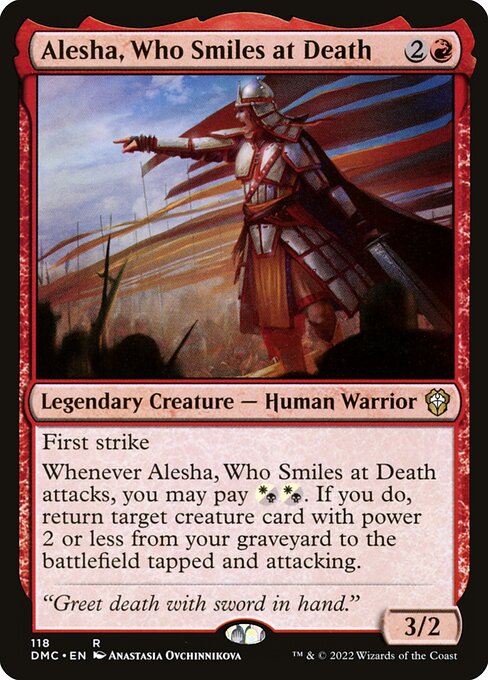 Alesha, Who Smiles at Death (118) - Dominaria United Commander - Game On