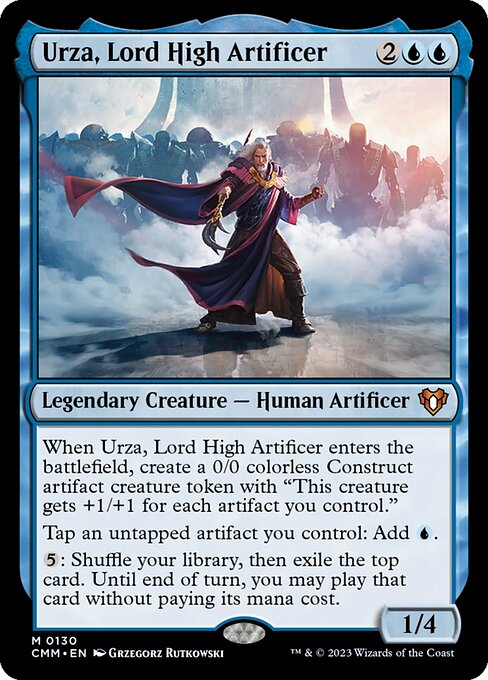 Urza, Lord High Artificer (130) (Foil) - Commander Masters - Game On