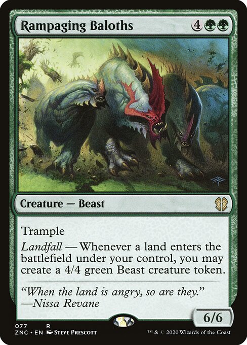 Rampaging Baloths (77) - Zendikar Rising Commander - Game On