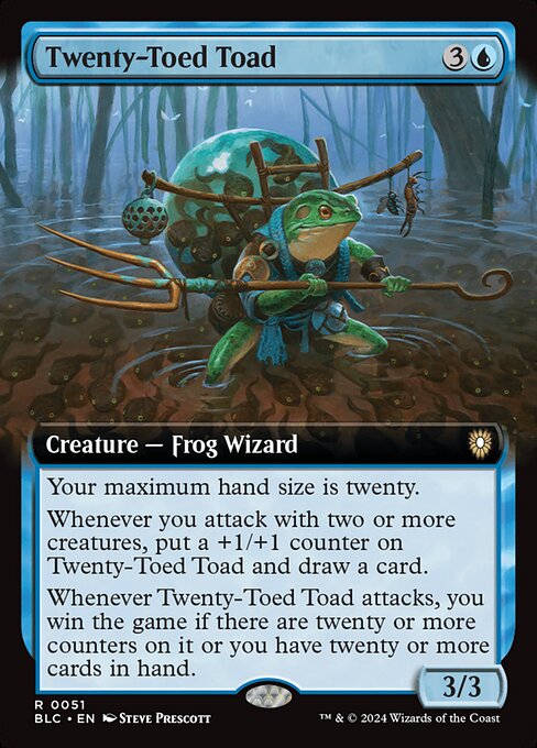 Twenty-Toed Toad (51) - EXTENDED ART - Bloomburrow Commander - Game On