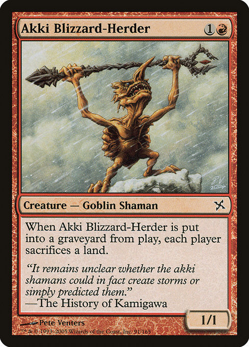 Akki Blizzard-Herder (91) - Betrayers of Kamigawa - Game On