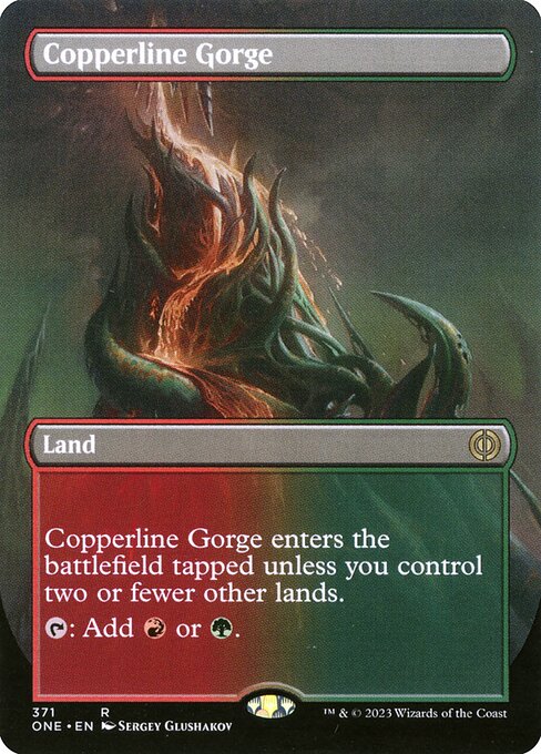 Copperline Gorge (371) - BORDERLESS - Phyrexia: All Will Be One - Game On
