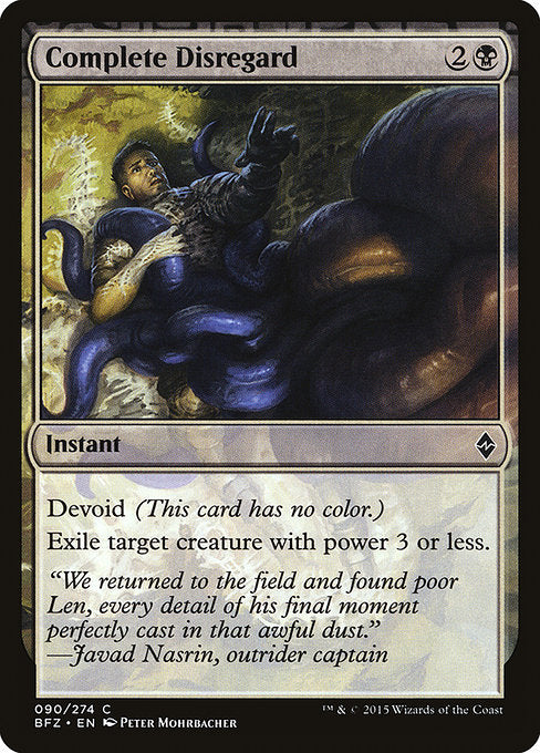 Complete Disregard (90) (Foil) - Battle for Zendikar - Game On