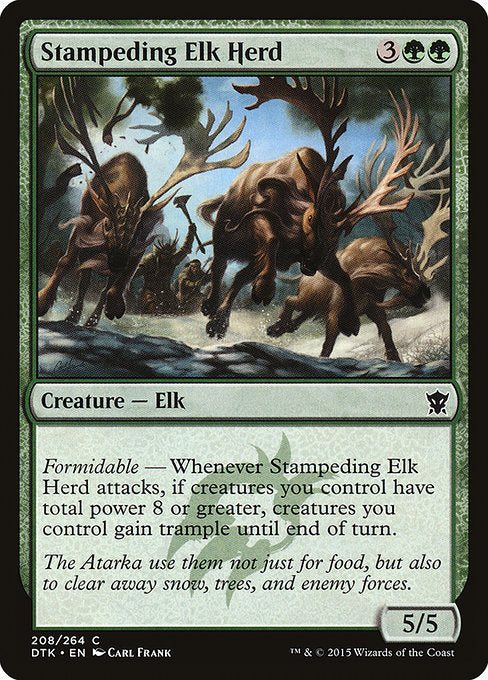 Stampeding Elk Herd (208) (Foil) - Dragons of Tarkir - Game On