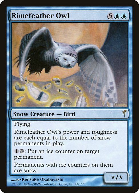 Rimefeather Owl (42) - Coldsnap - Game On