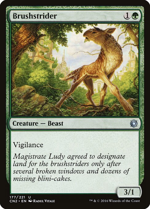 Brushstrider (177) (Foil) - Conspiracy: Take the Crown - Game On