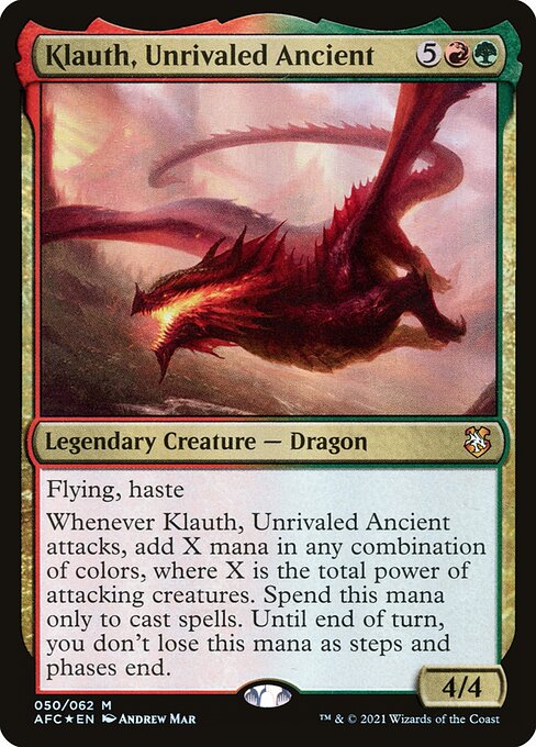 Klauth, Unrivaled Ancient (50) (Foil) - Forgotten Realms Commander - Game On