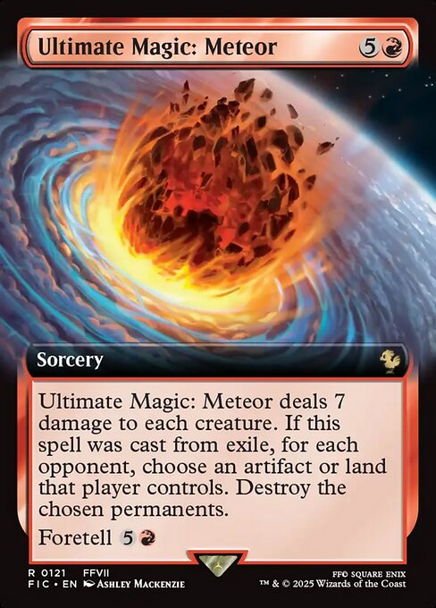 Ultimate Magic: Meteor (121) - EXTENDED ART (Foil) - Final Fantasy Commander - Game On