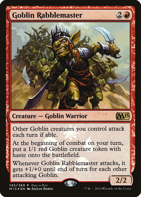Goblin Rabblemaster (145) (Foil) - Magic 2015 Promos - Game On