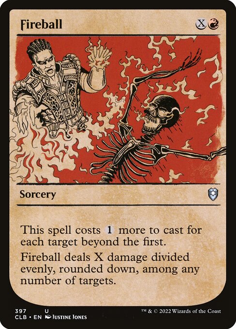 Fireball (397) - SHOWCASE (Foil) - Commander Legends: Battle for Baldur's Gate - Game On