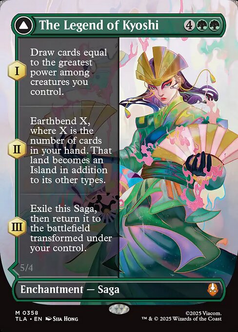 The Legend of Kyoshi // Avatar Kyoshi (358) - BORDERLESS - FULL ART - Avatar: The Last Airbender - Game On