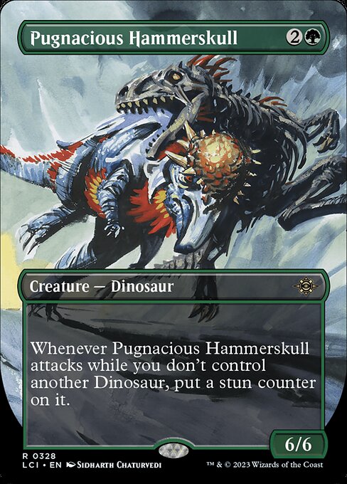 Pugnacious Hammerskull (328) - BORDERLESS (Foil) - The Lost Caverns of Ixalan - Game On