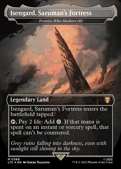 Boseiju, Who Shelters All (389) - BORDERLESS - FULL ART (Foil) - Tales of Middle-earth Commander - Game On