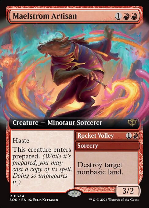 Maelstrom Artisan // Rocket Volley (334) - EXTENDED ART - Secrets of Strixhaven - Game On