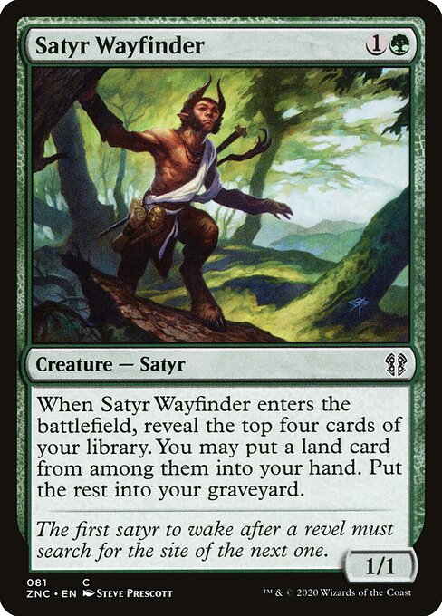 Satyr Wayfinder (81) - Zendikar Rising Commander - Game On