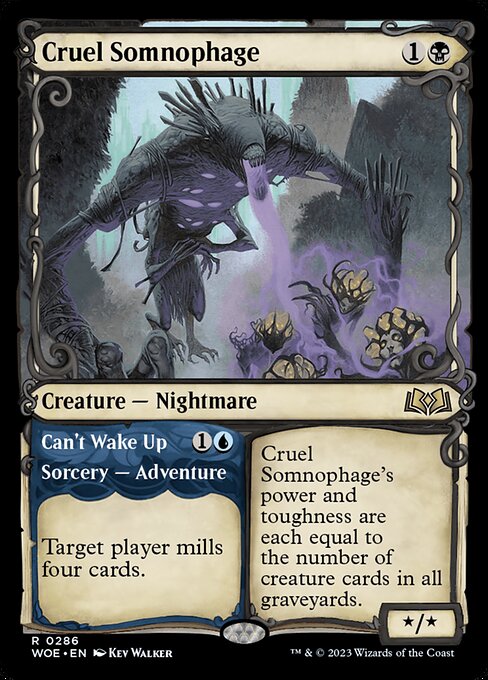 Cruel Somnophage // Can't Wake Up (286) - SHOWCASE - Wilds of Eldraine - Game On