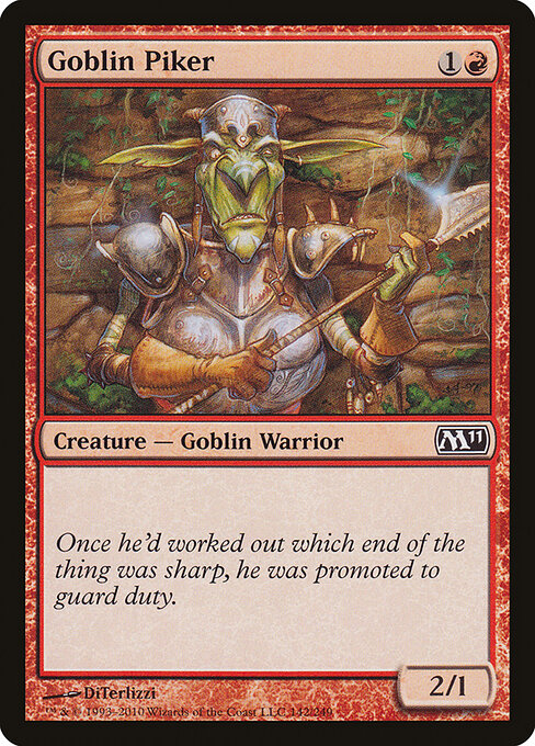 Goblin Piker (142) - Magic 2011 - Game On