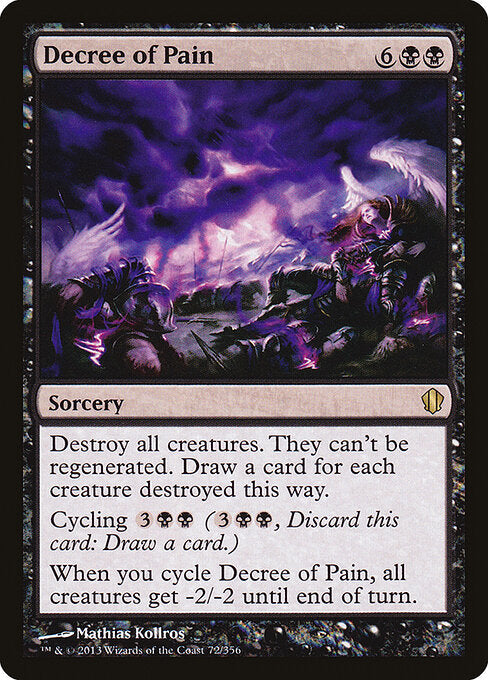 Decree of Pain (72) - Commander 2013 - Game On