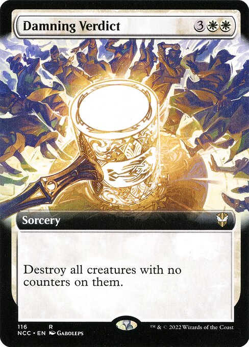 Damning Verdict (116) - EXTENDED ART - New Capenna Commander - Game On