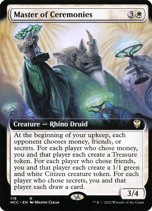 Master of Ceremonies (119) - EXTENDED ART - New Capenna Commander - Game On