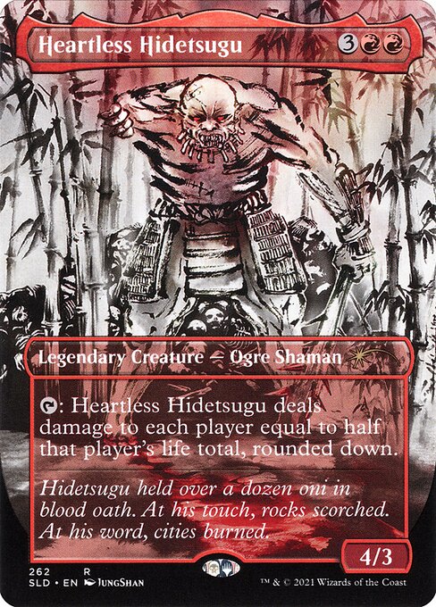 Heartless Hidetsugu (262) - BORDERLESS - FULL ART (Foil) - Secret Lair Drop - Game On