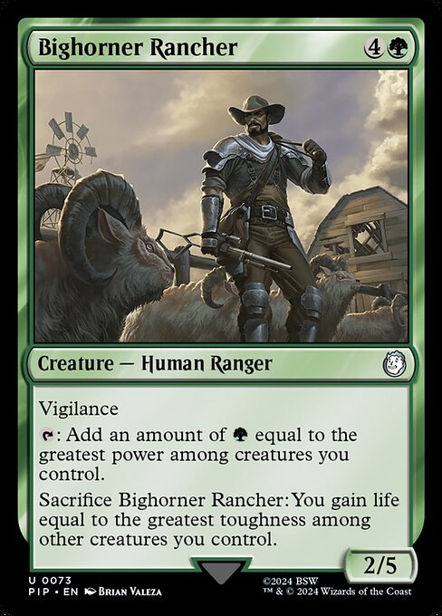 Bighorner Rancher (73) - Fallout - Game On