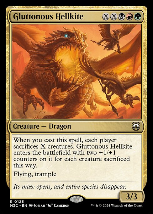 Gluttonous Hellkite (125) - Modern Horizons 3 Commander - Game On