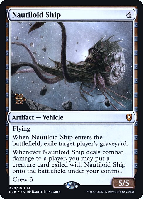 Nautiloid Ship (328s) (Foil) - Battle for Baldur's Gate Promos - Game On