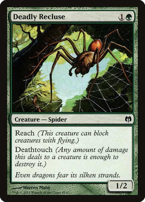 Deadly Recluse (45) - Duel Decks: Heroes vs. Monsters - Game On