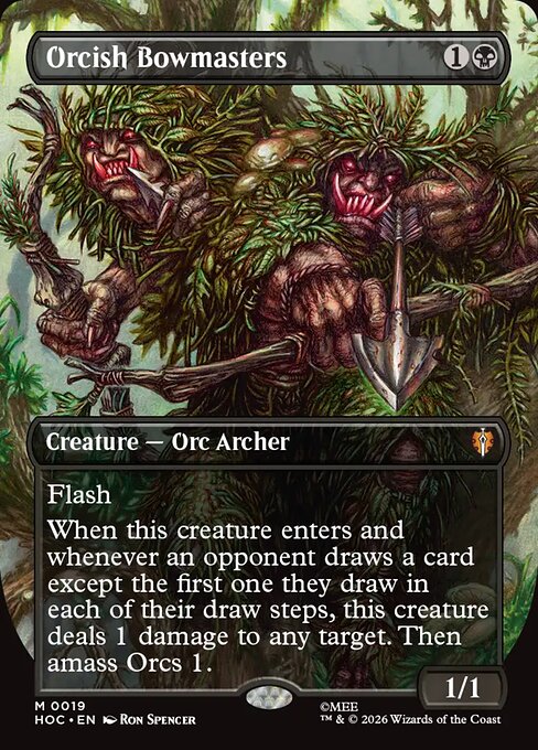 Orcish Bowmasters (19) - BORDERLESS (Foil) - The Hobbit Eternal - Game On
