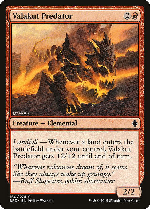 Valakut Predator (160) (Foil) - Battle for Zendikar - Game On