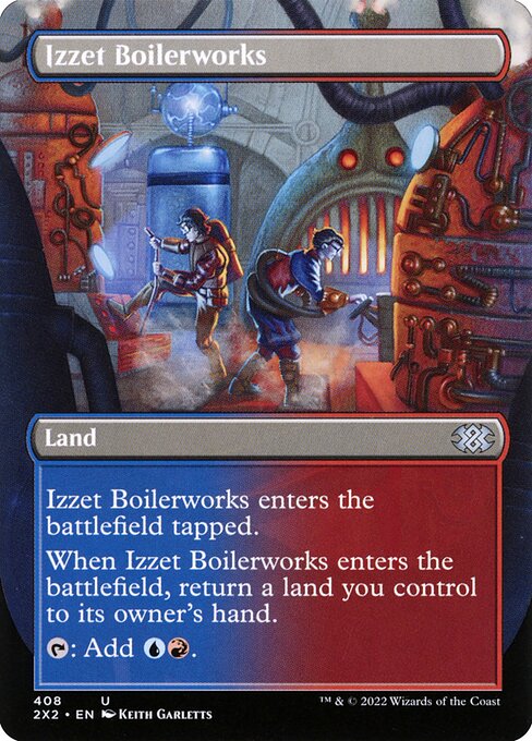Izzet Boilerworks (408) - BORDERLESS - FULL ART - Double Masters 2022 - Game On