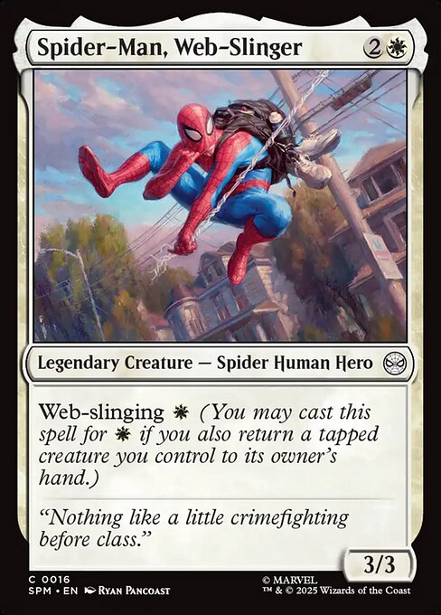 spider man mtg card Spider-Man, Web-Slinger (16) (Foil)