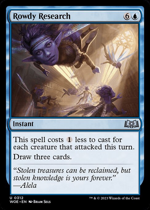 Rowdy Research (312) (Foil) - Wilds of Eldraine - Game On