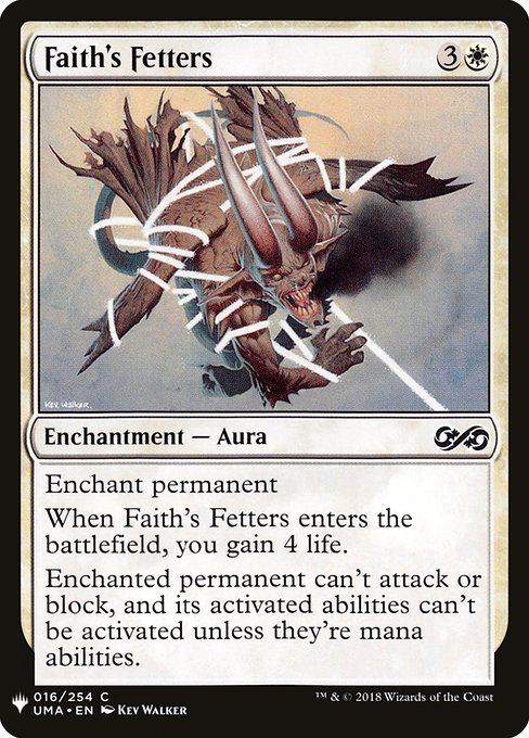 Faith's Fetters (UMA-16) - The List - Game On